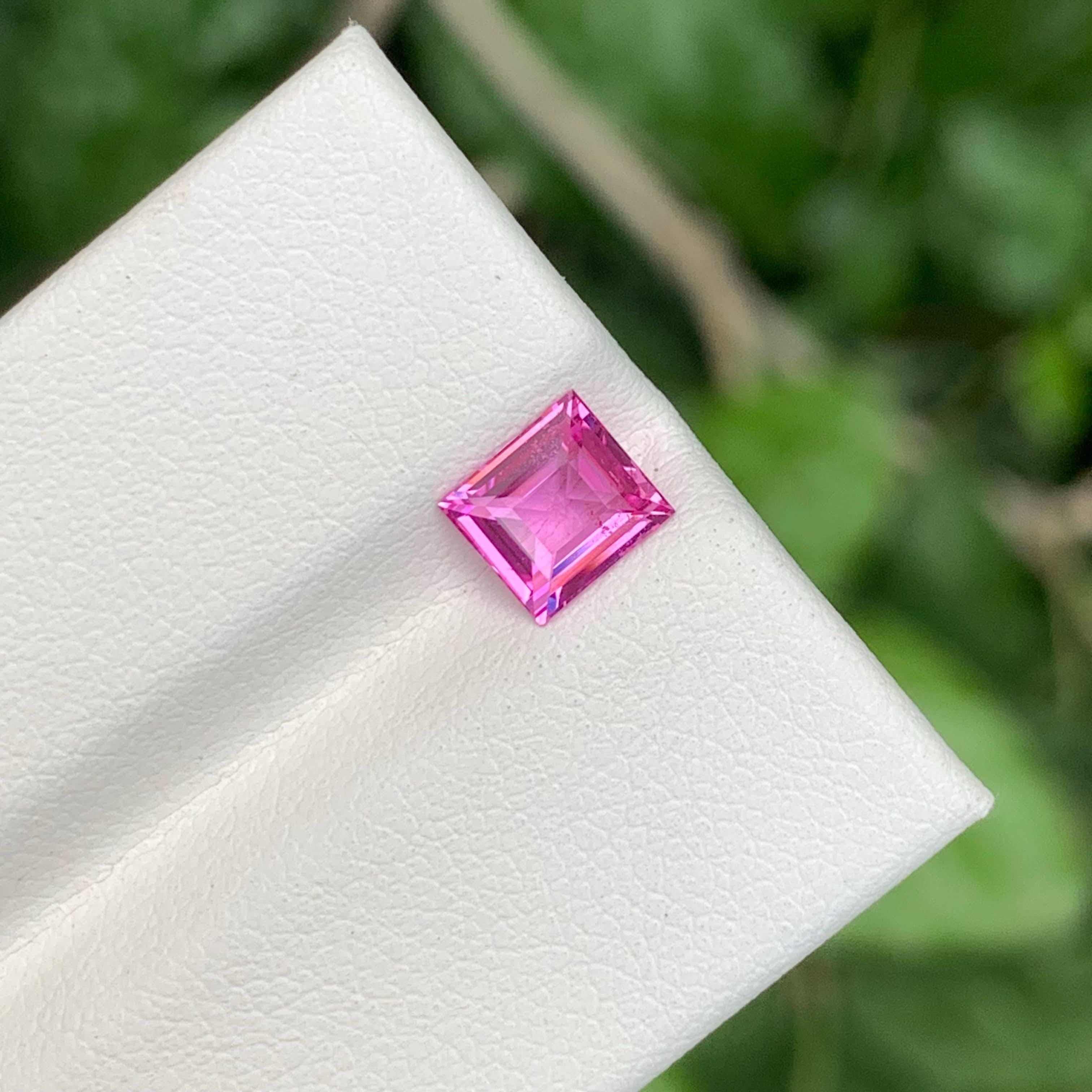 1,15 Karat Natürlicher Loser Unerhitzter Rosa Saphir Baguette-Schliff Madagaskar Edelstein im Angebot 1