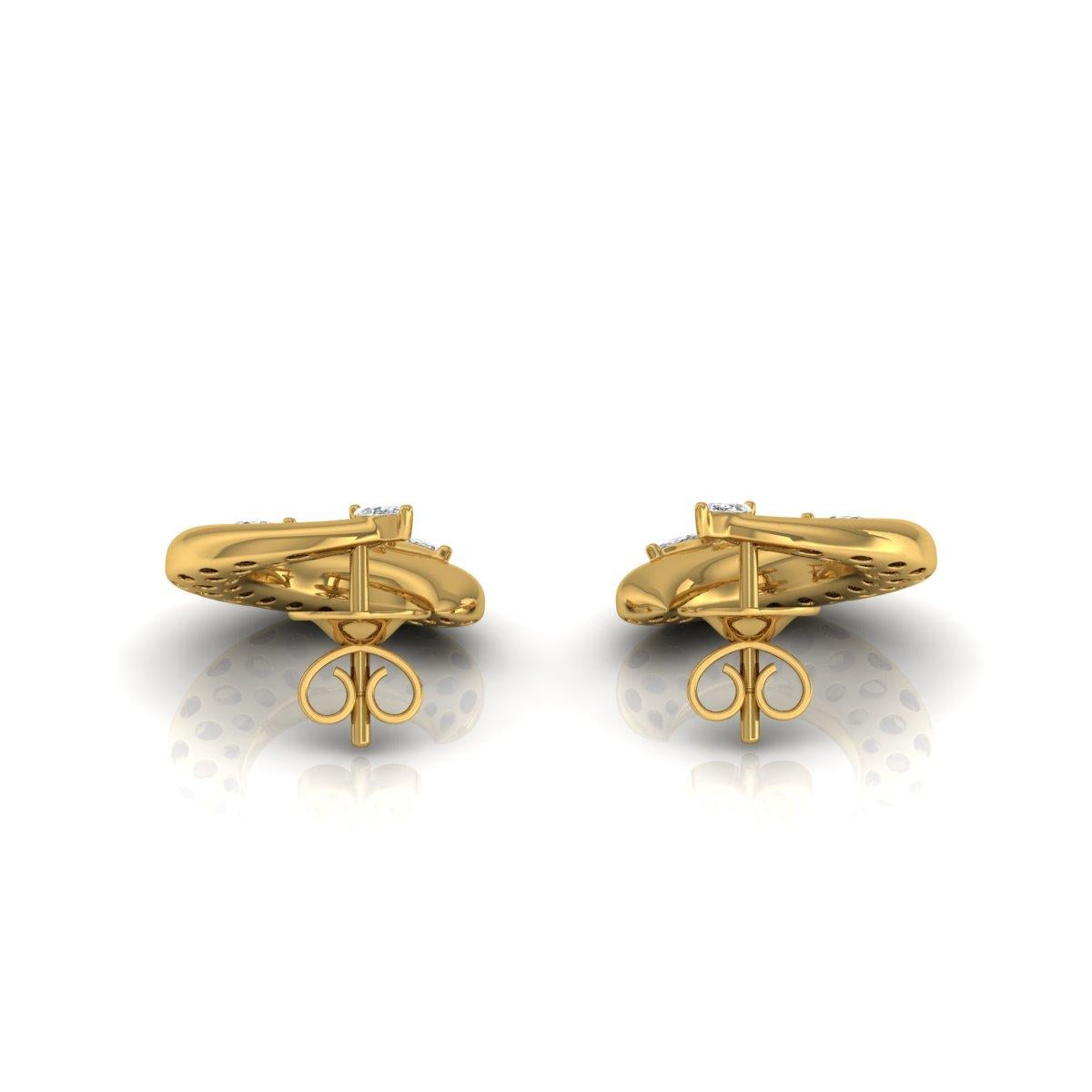 Coulées dans de l'or 14 carats, ces boucles d'oreilles exquises sont serties de 1,15 carats de diamants étincelants.

Suivez la vitrine de Spectrum Jewels pour découvrir la dernière collection et les pièces exclusives. Spectrum Jewels est fièrement
