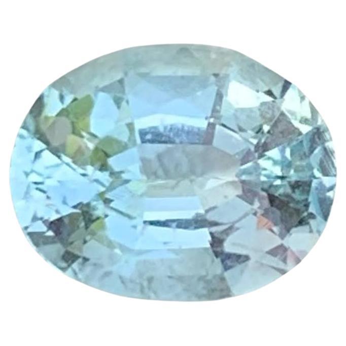 1.15 quilates Piedra Aguamarina Azul Talla Ovalada Piedra Preciosa Africana Natural
