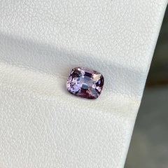 1.15 Carats Grayish Purple Burmese Spinel Stone Cushion Cut Natural Gemstone