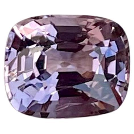 1.15 Carats Grayish Purple Burmese Spinel Stone Cushion Cut Natural Gemstone For Sale