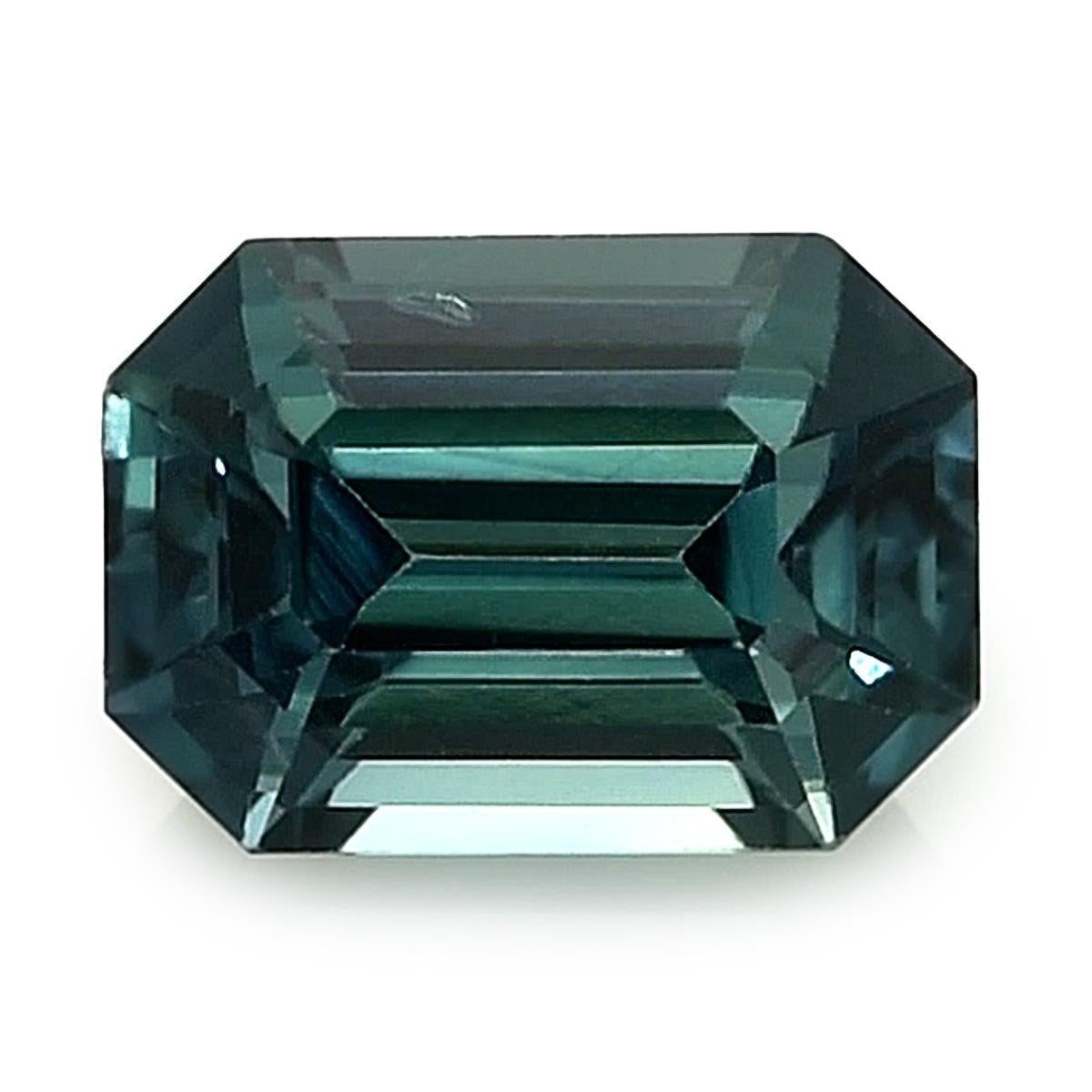 Natural Green Blue Sapphire Gemstone 1.15 carats / JupiterGem In New Condition For Sale In Los Angeles, CA