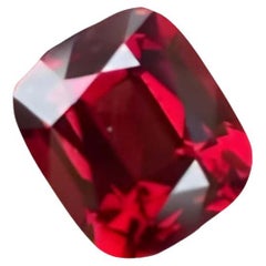 Pierre spinelle birmane rougeâtre de 1,15 carat, pierre fantaisie taille coussin