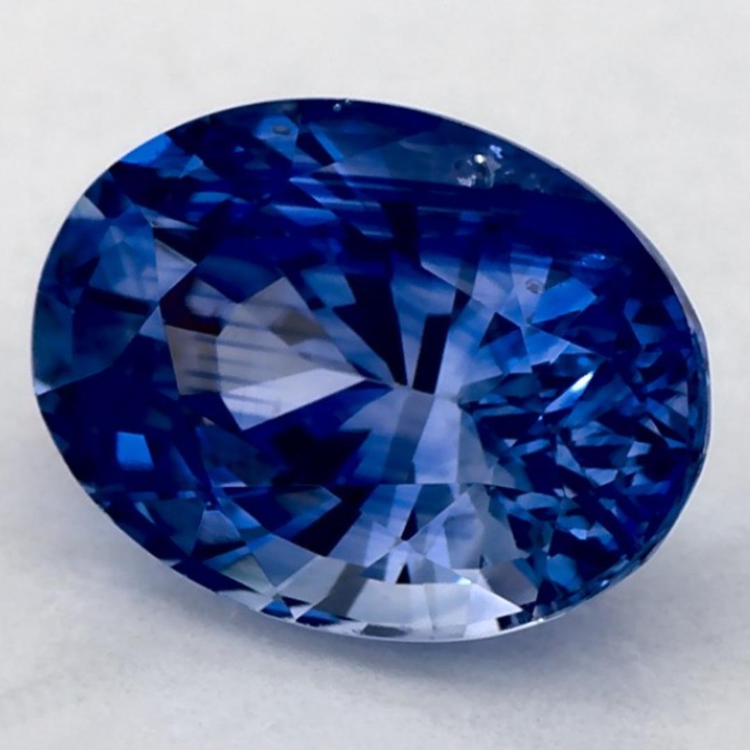 1.15 qt Zafiro Azul Oval Gema Suelta Corte oval en venta
