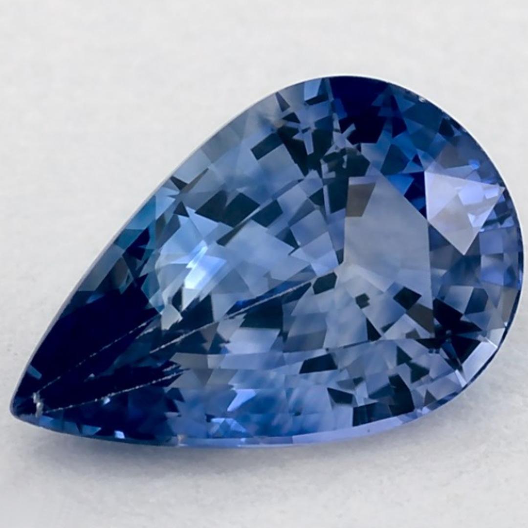1.15 Ct Blue Sapphire Pear Loose Gemstone