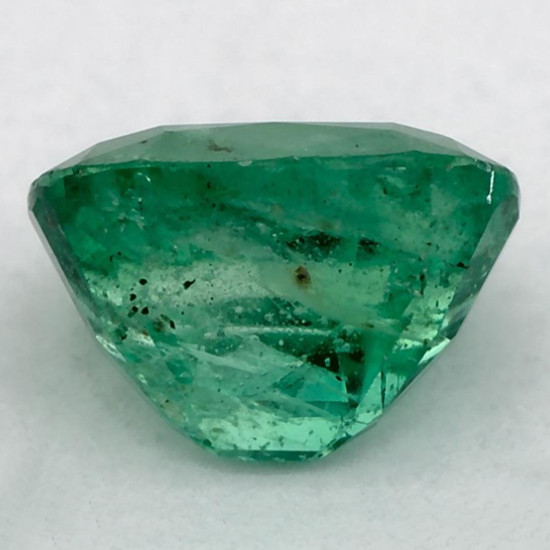 1.15 Ct Emerald Cushion Loose Gemstone In New Condition For Sale In Fort Lee, NJ