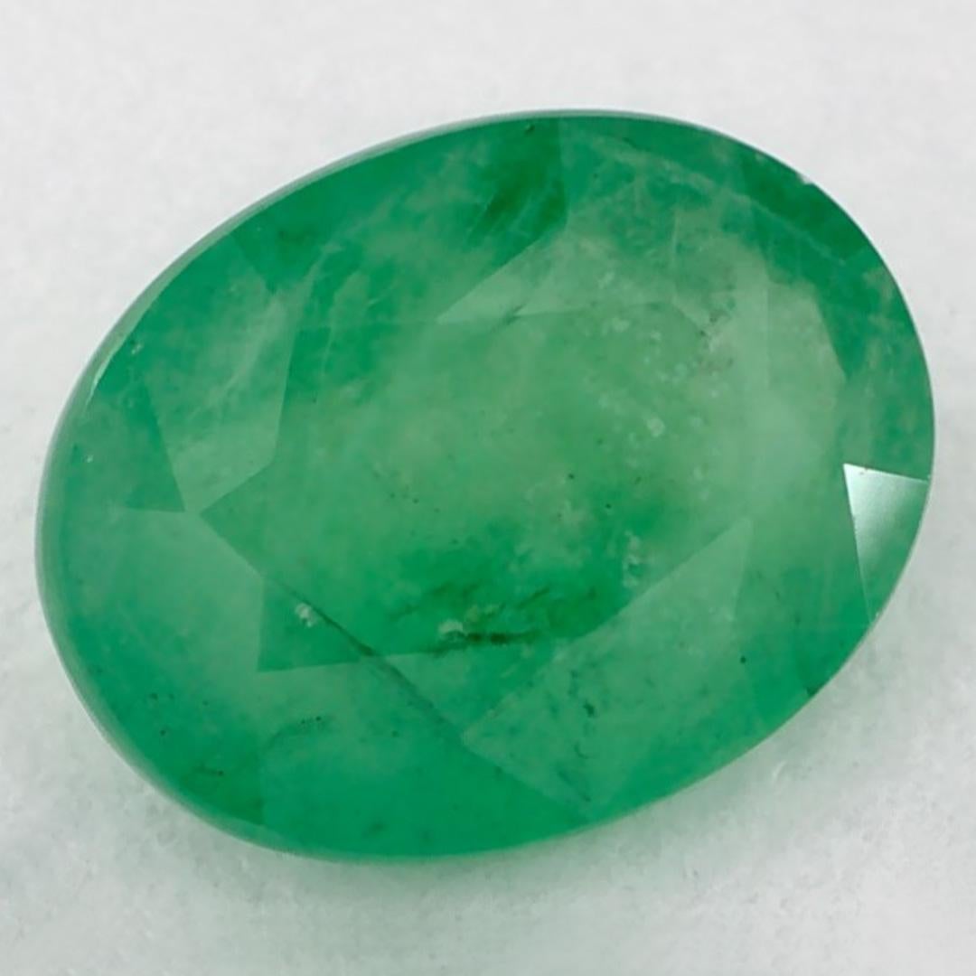 Taille ovale 1.15 Ct Emerald Oval Loose Gemstone (pierre précieuse en vrac)
