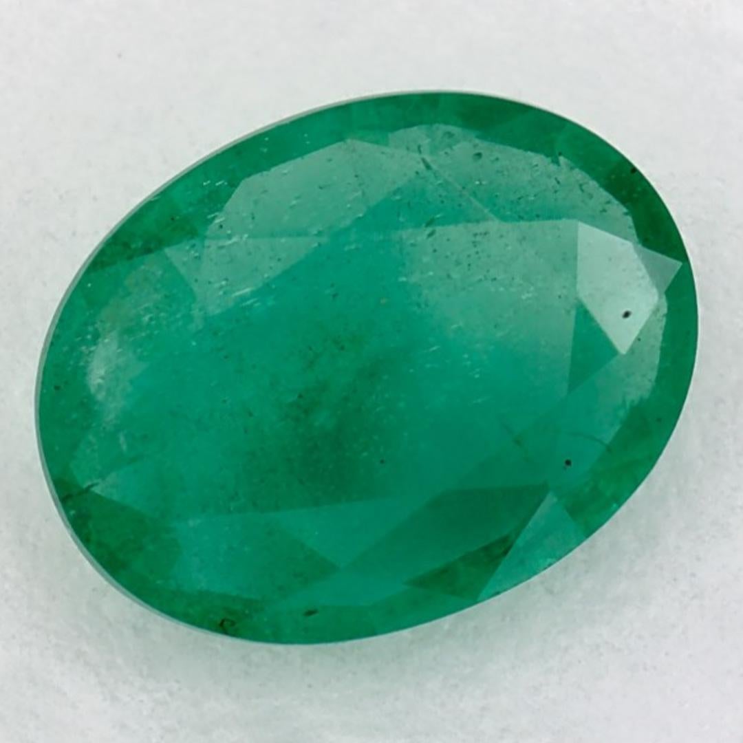 1.15 Karat Smaragd Oval Loser Edelstein (Ovalschliff) im Angebot