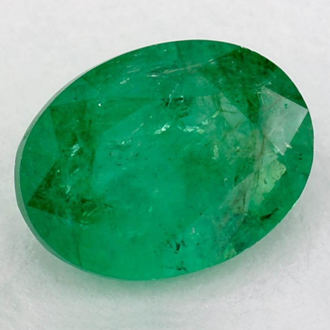 1.15 Karat Smaragd Oval Loser Edelstein (Ovalschliff) im Angebot