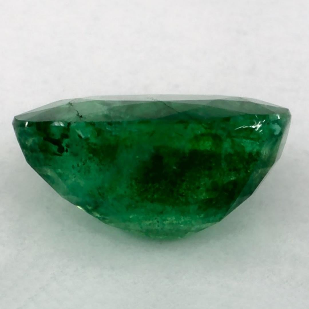 1.15 Ct Emerald Oval Loose Gemstone In New Condition For Sale In Fort Lee, NJ