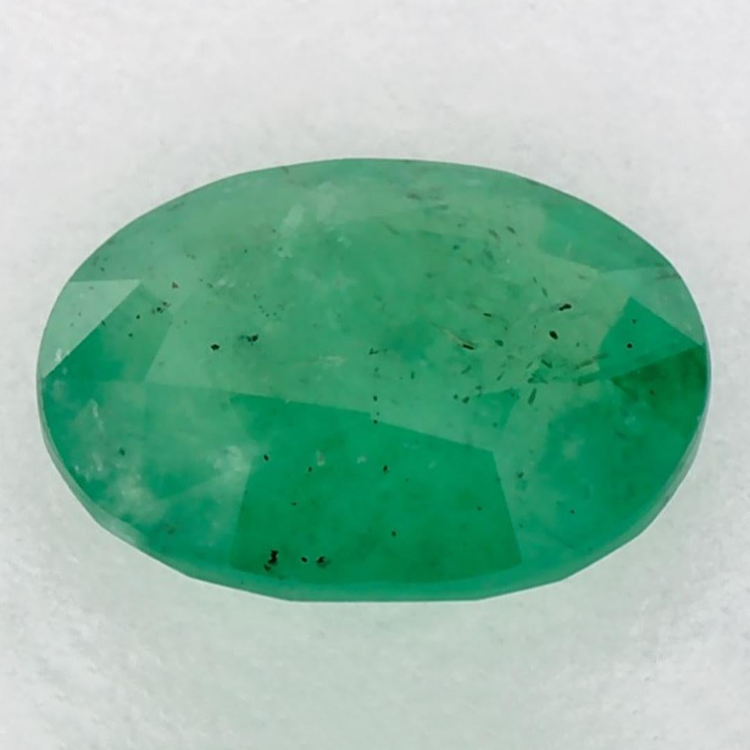 1.15 Karat Smaragd Oval Loser Edelstein im Zustand „Neu“ im Angebot in Fort Lee, NJ