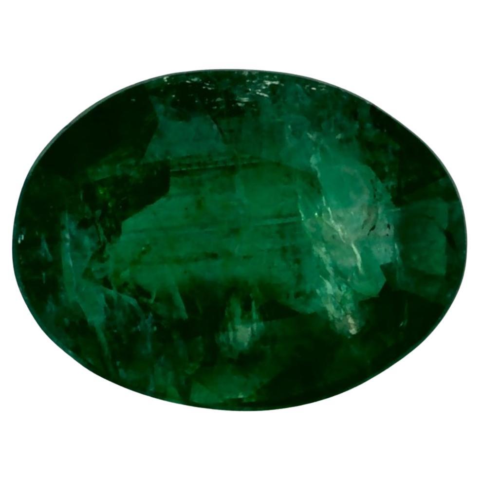 1.15 Ct Emerald Oval Loose Gemstone For Sale