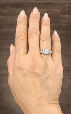 1.15 ct Old European Cut Diamond Ring