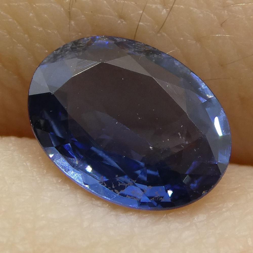 Description:

Gem Type: Sapphire
Number of Stones: 1
Weight: 1.15 cts
Measurements: 8.02x6.09x2.61 mm
Shape: Oval
Cutting Style Crown: Modified Brilliant
Cutting Style Pavilion: Step Cut
Transparency: Transparent
Clarity: Slightly Included: Some