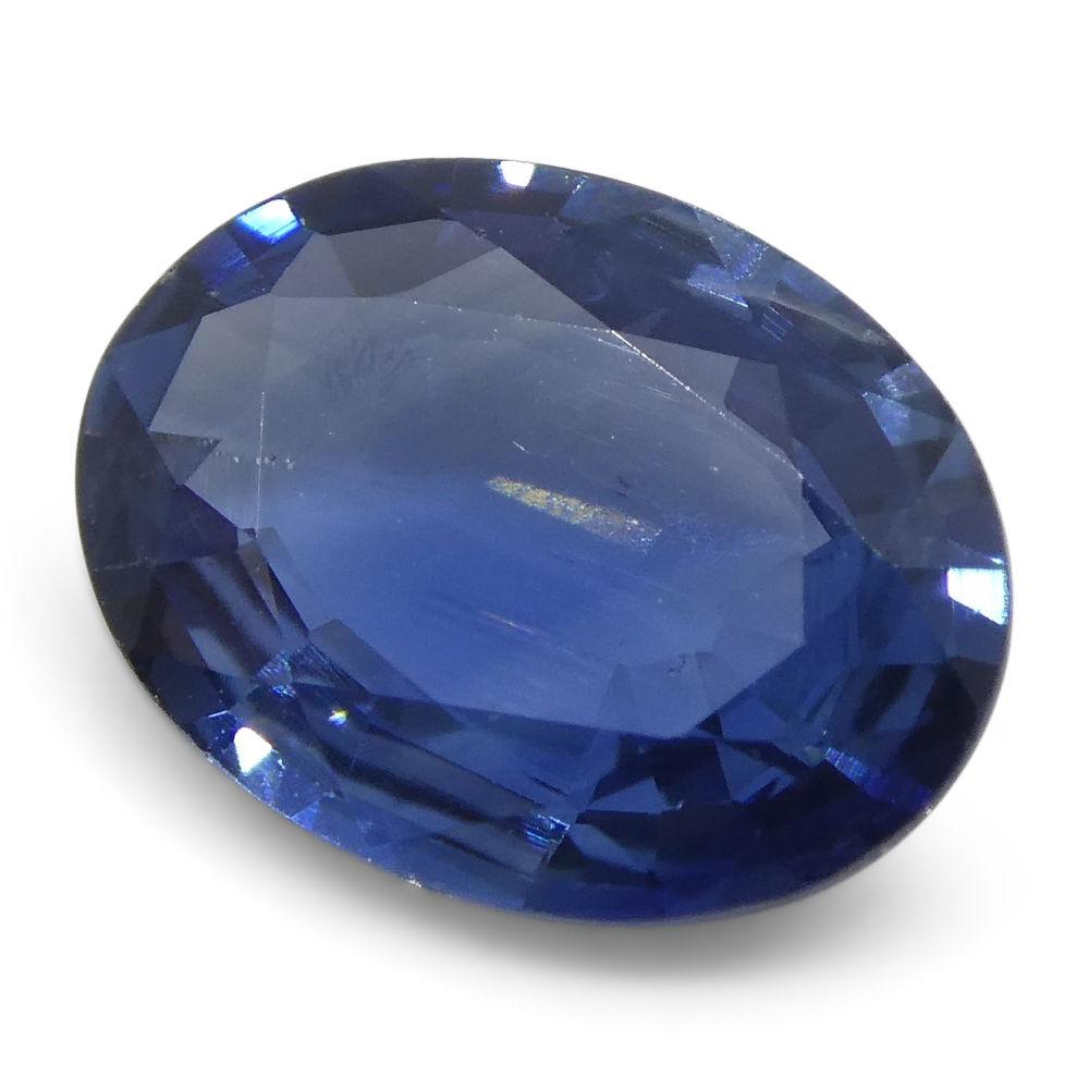 Oval Cut 1.15 ct Oval Sapphire Kancha, Thailand For Sale