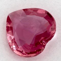 1.15 Ct Pink Sapphire Heart Loose Gemstone