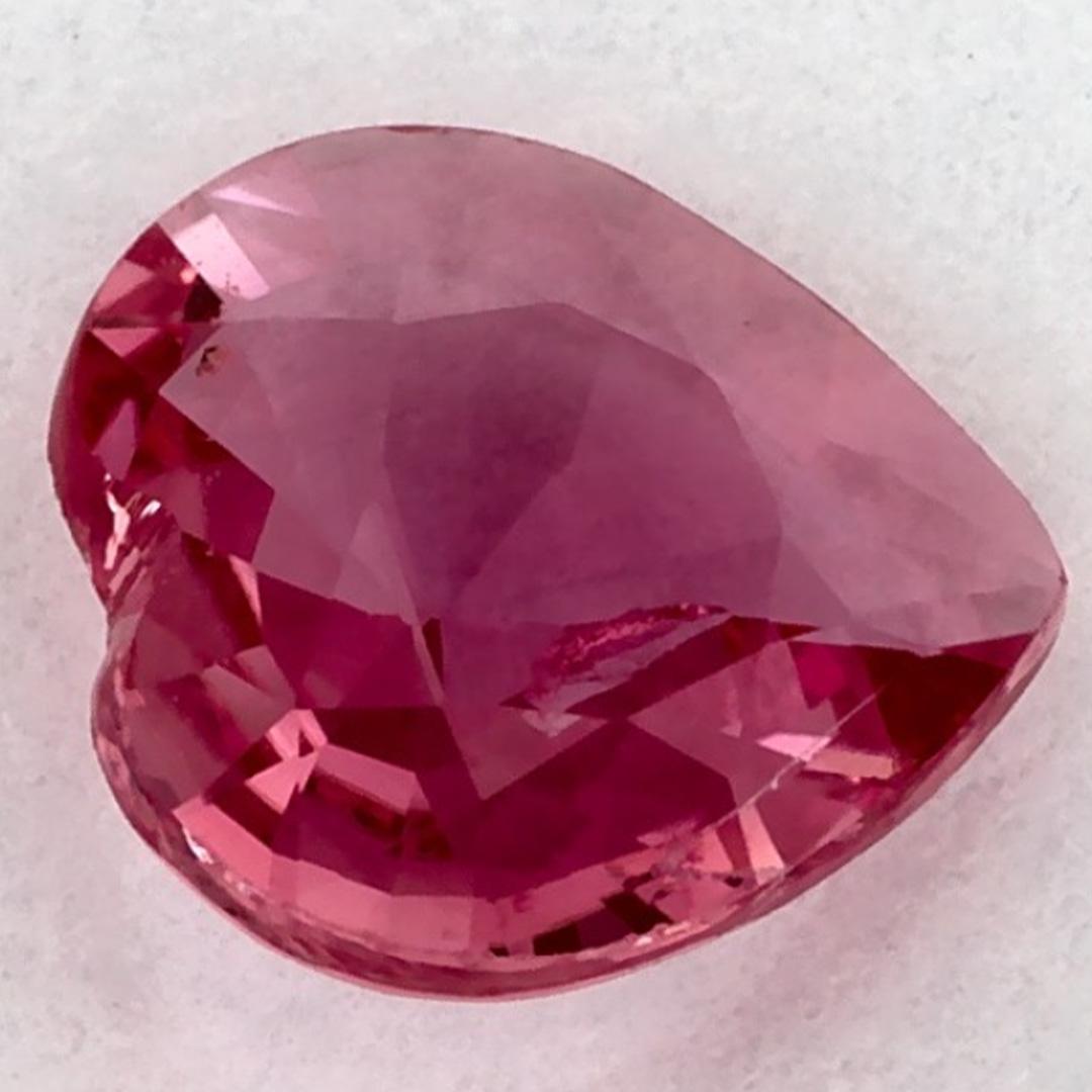 Gemma sciolta con cuore di zaffiro rosa da 1.15 carati In condizioni Nuovo in vendita a Fort Lee, NJ