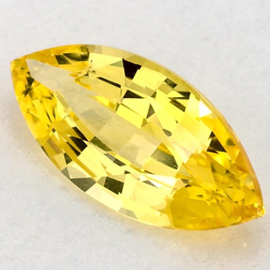 Ce saphir jaune naturel offre élégance et sophistication. Avec sa riche saturation des couleurs et sa coupe précise, il constitue la pièce maîtresse parfaite pour une bague de fiançailles ou une conception de bijoux de luxe.

Ce saphir provient du