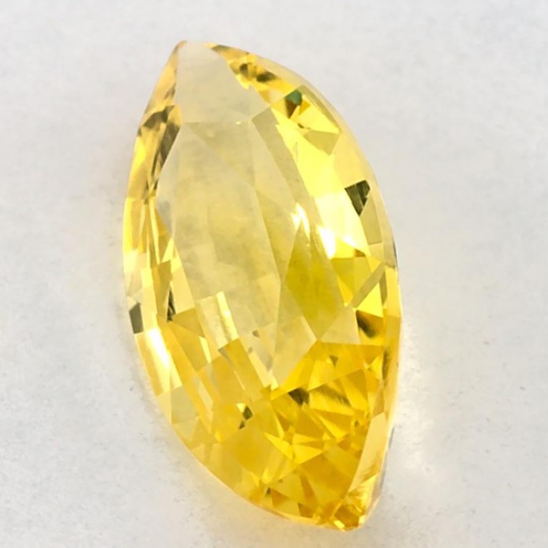 1.15 Ct Yellow Sapphire Marquise Loose Gemstone Pour femmes en vente