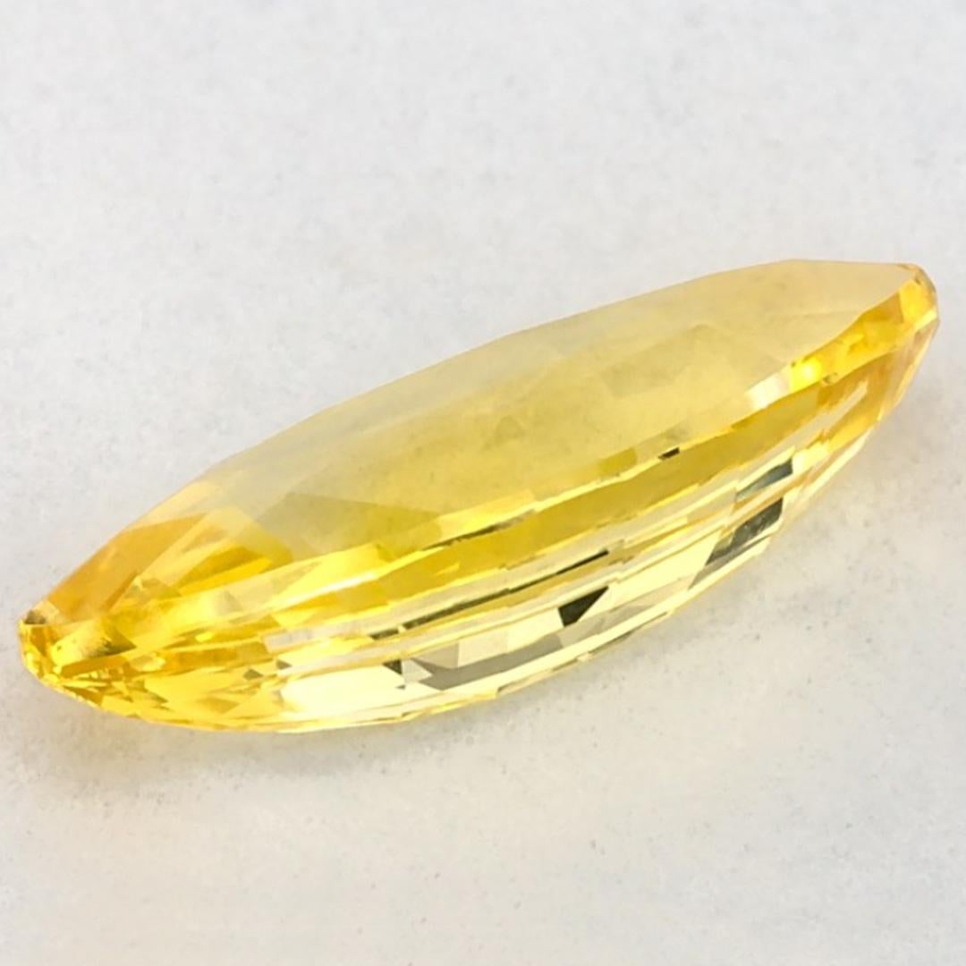 1.15 Ct Yellow Sapphire Marquise Loose Gemstone en vente 3