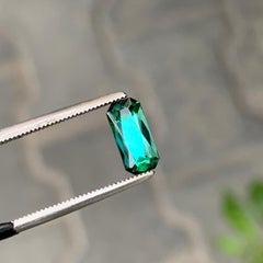 Gema de turmalina de corte de precisión, de color verde azulado natural, de 1,15 cts, para joyería