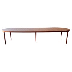 Vintage 11.5 ft Teak Mid Century Danish Modern Harry Ostergaard Dining table seats 12