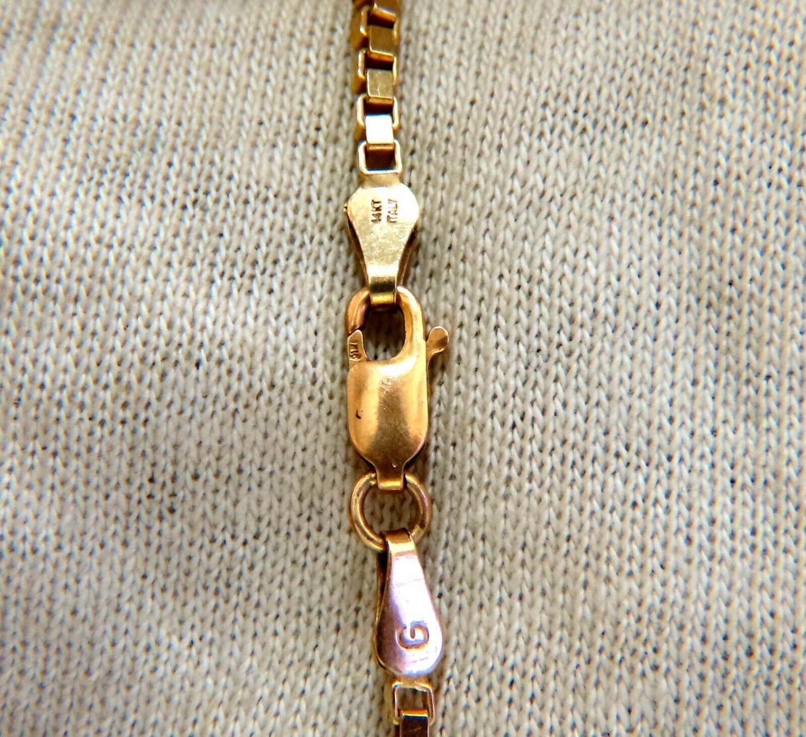 Women's or Men's Box Link 14kt Chain For Sale