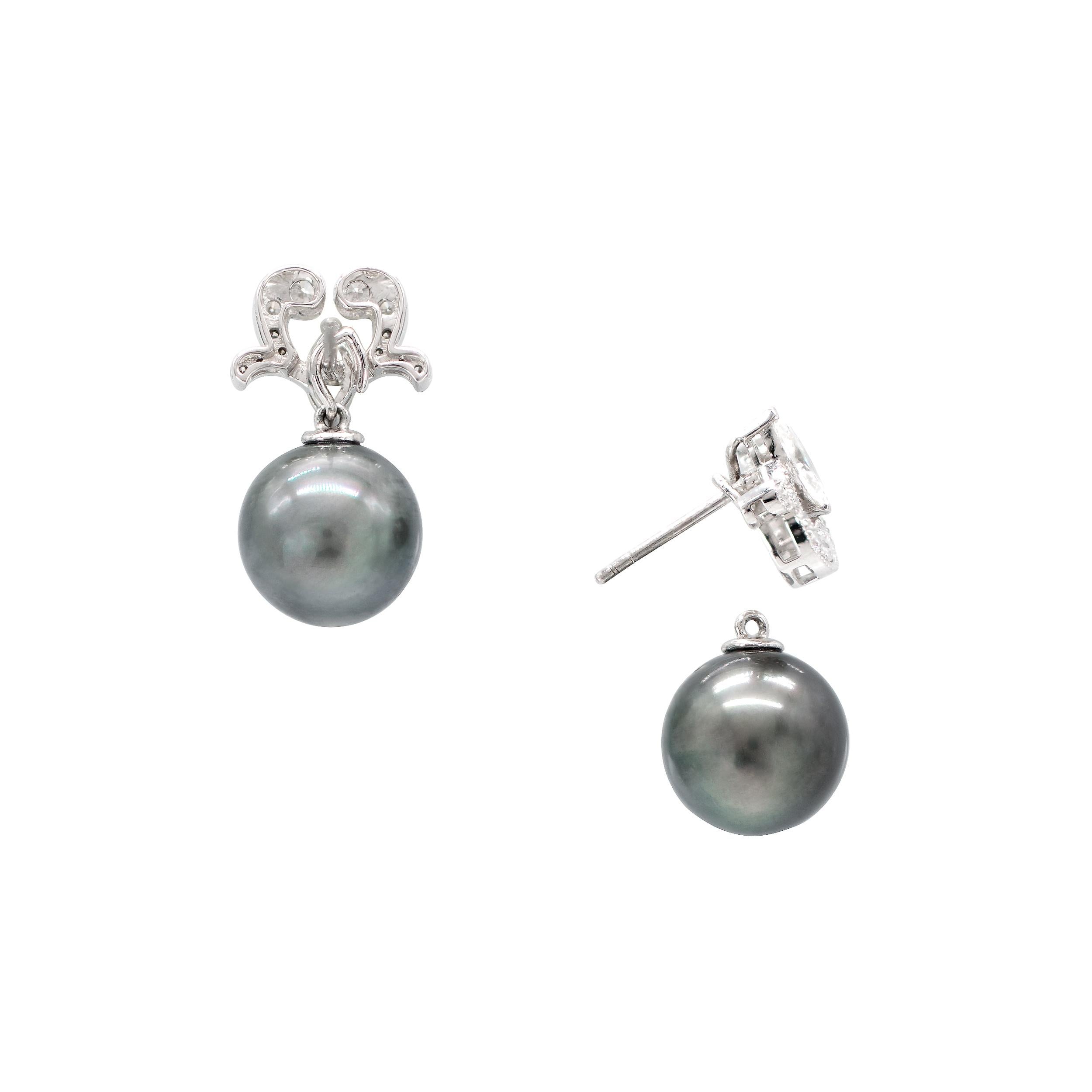 pearl strand earrings