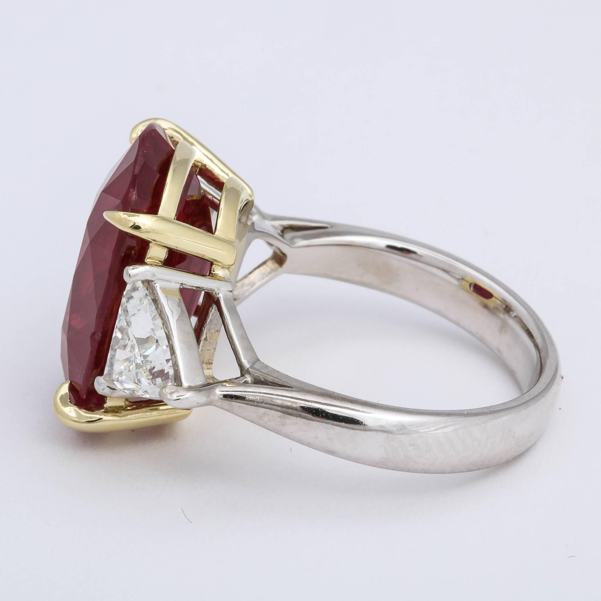 11.50 Carat GIA Certified Ruby Ring In New Condition For Sale In New York, NY
