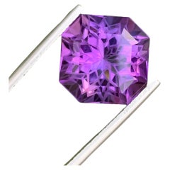 11.50 Carat Natural Loose Amethyst Perfect Square Shape Gem For Jewellery