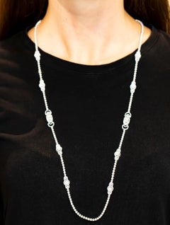 11.50 Carat Diamond Necklace '792 Diamonds' 18 Karat Gold
