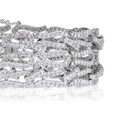 11,50ct Rundes Diamantarmband mit Brillantschliff