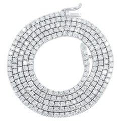 Collana Tennis con diamanti 11,50ct VVS in oro 14k