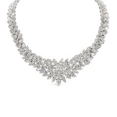 Roman Malakov, collier grappe de diamants de taille mixte de 115,20 carats au total