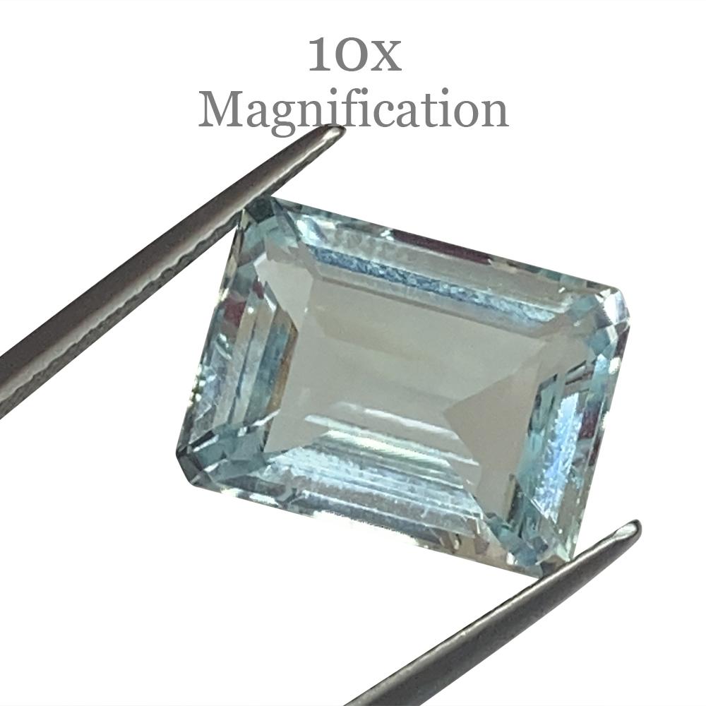 11.54 Carat Octagonal / Emerald Cut Aquamarine GIA Certified In New Condition For Sale In Toronto, Ontario