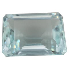 11,54ct Achteckiger/Smaragdschliff  Aquamarin, GIA-zertifiziert