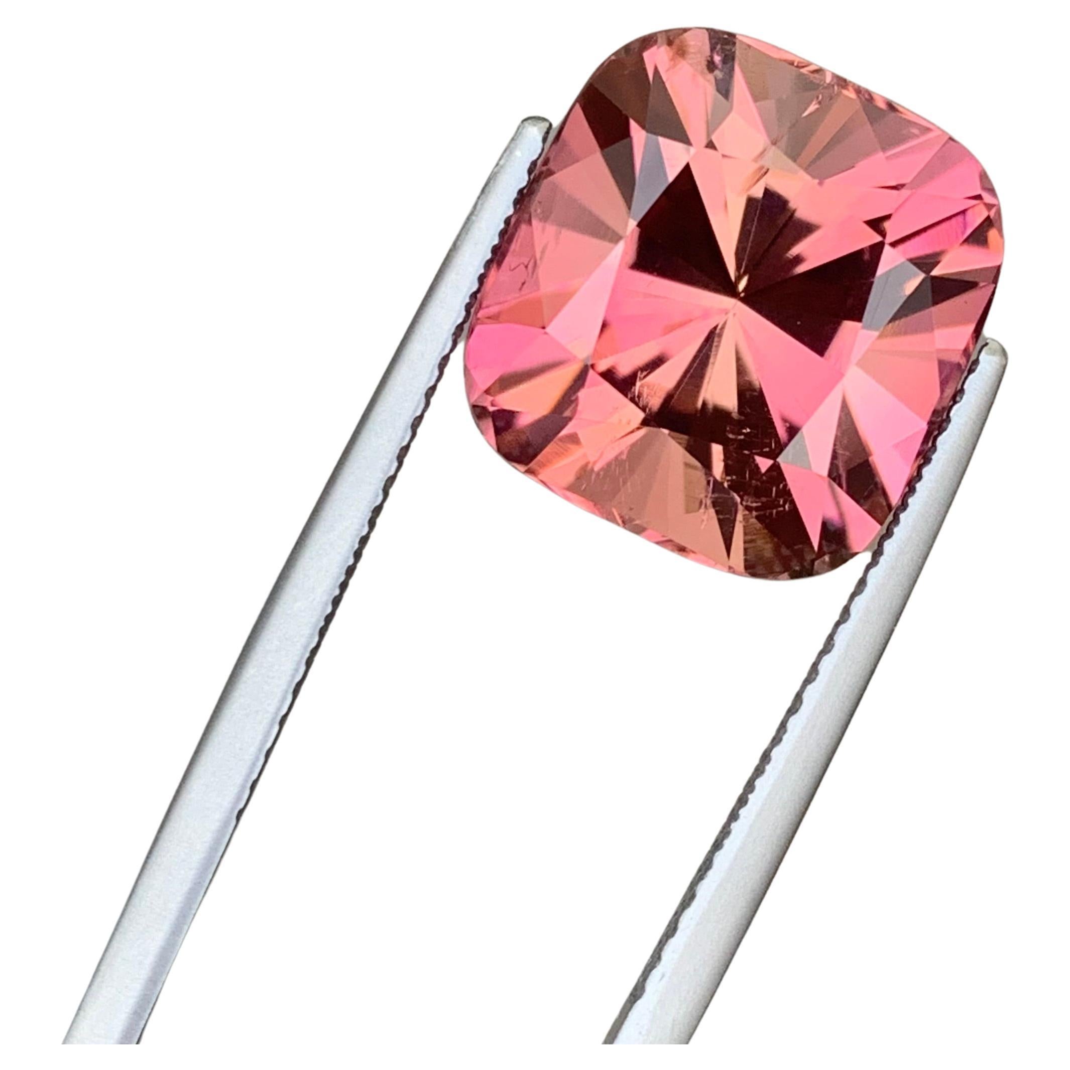 11.55 Carat Natural Loose Fancy Cut Pink Tourmaline Gemstone From Kunar Mine For Sale