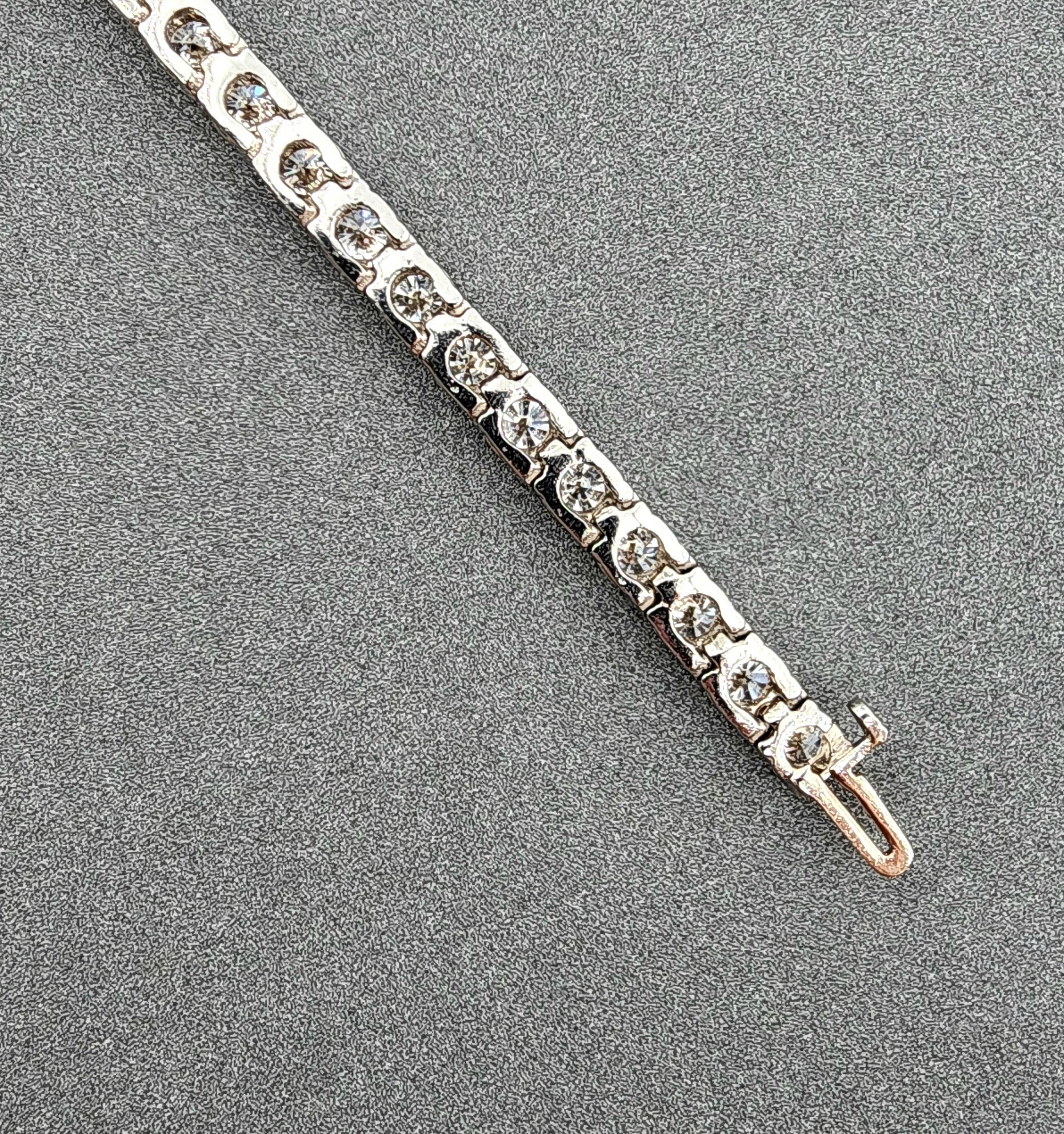 Pulsera de tenis con diamantes de 11.57 ct en venta 2