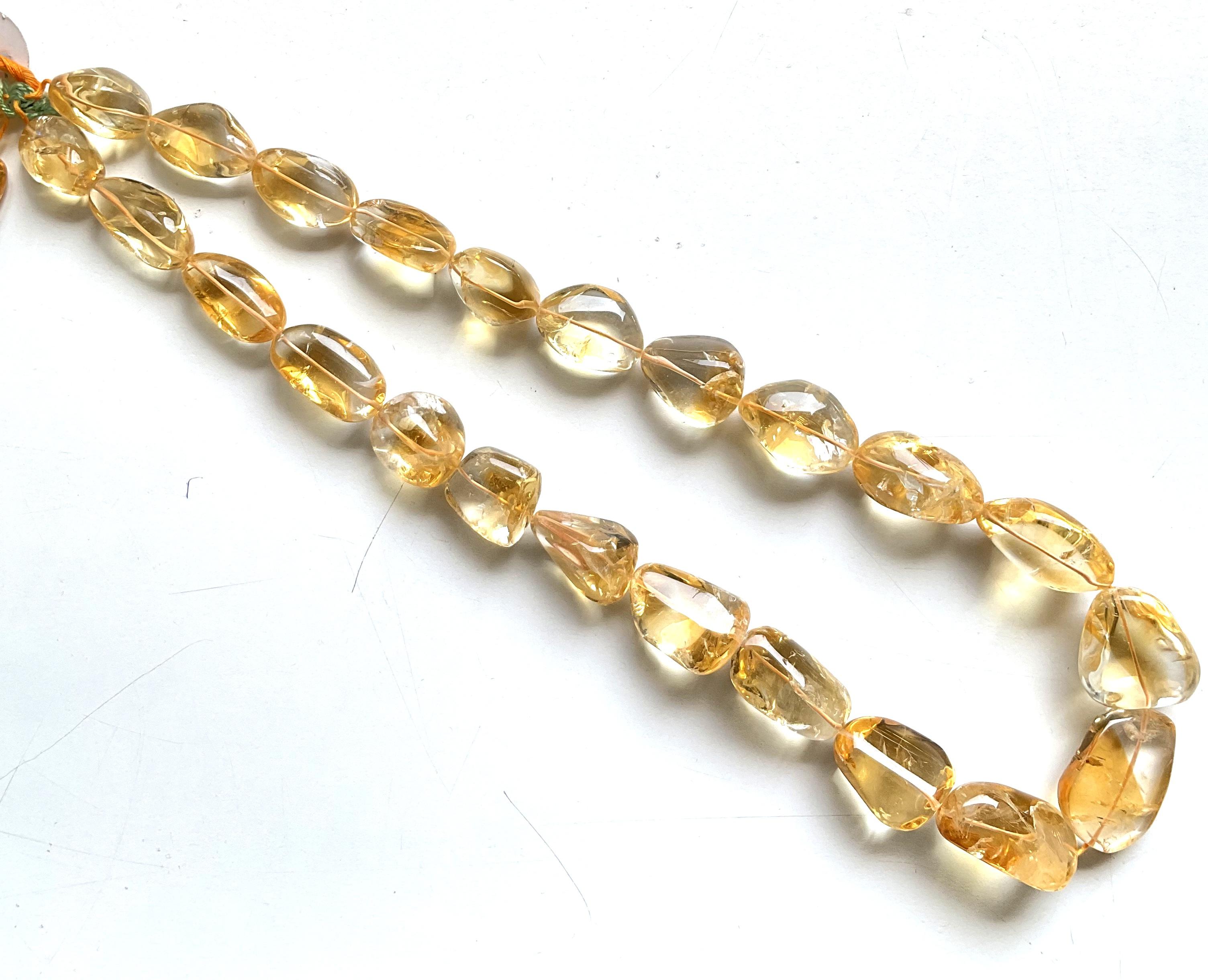 1157.00 carats big size citrine plain tumbled natural gemstone necklace

Gemstone - citrine
Size : 14x21 to 38x24 mm
Weight : 1157.00 Carats
Strand - 1 Line
