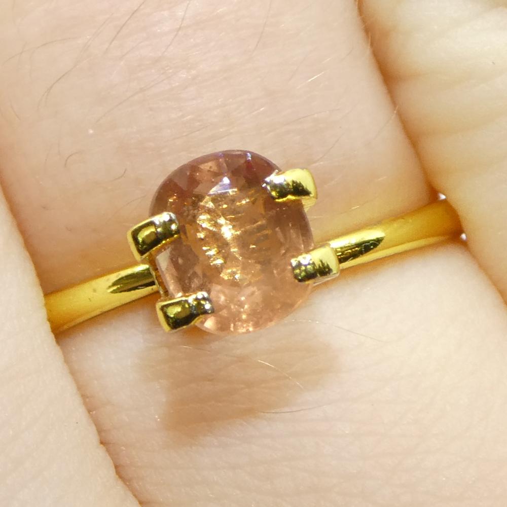 Description:

Gem Type: Sapphire 
Number of Stones: 1
Weight: 1.15 cts
Measurements: 6.54 x 5.62 x 3.12 mm
Shape: Cushion
Cutting Style Crown: Brilliant Cut
Cutting Style Pavilion: Step Cut 
Transparency: Transparent
Clarity: Very Slightly Included: