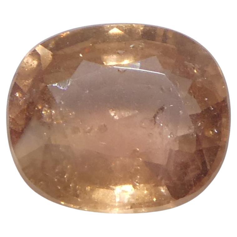 1.15ct Cushion Pinkish-Orange Sapphire from Tanzania Unheated