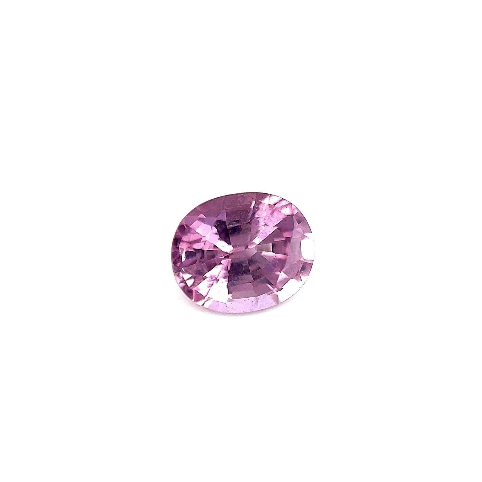 1.15ct Fine Pinkish Purple Spinel Natural Oval Cut 6.8x5.6mm Loose Gemstone

Natural Fine Purple Pink Spinel Gemstone.
1.15 Carat spinel with a vivid purple pink colour and very good clarity.
Very clean stone, also has an excellent oval