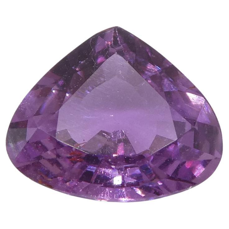 1,15 Karat herzförmiger rosa Saphir aus Ostafrika, unerhitzt im Angebot