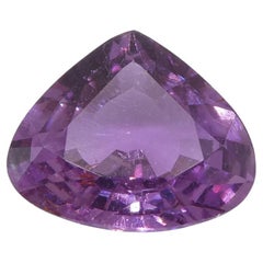 Zaffiro rosa cuore da 1,15ct dell'Africa orientale, non riscaldato