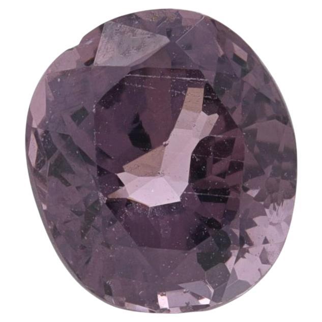 1.15ct Loose Spinel Gemstone - Oval Faceted Purple Genuine 6.80mm x 5.94mm For Sale