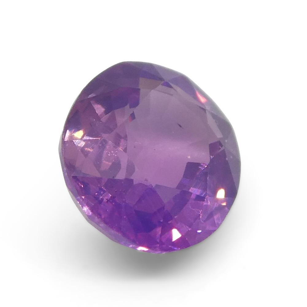 1.15ct Oval Purple Sapphire from East Africa, Unheated For Sale 5