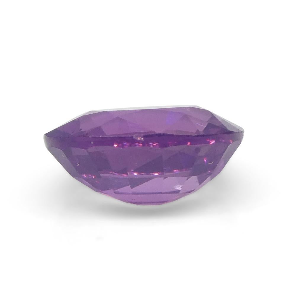 1.15ct Oval Purple Sapphire from East Africa, Unheated For Sale 4
