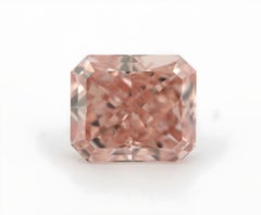 1.15ct Pink Diamond - Natural Loose Fancy Orangy Pink Color GIA VVS1 Radiant