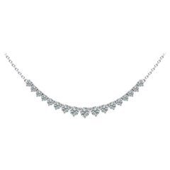 1.15ct Single Row White Gold Diamond Necklace