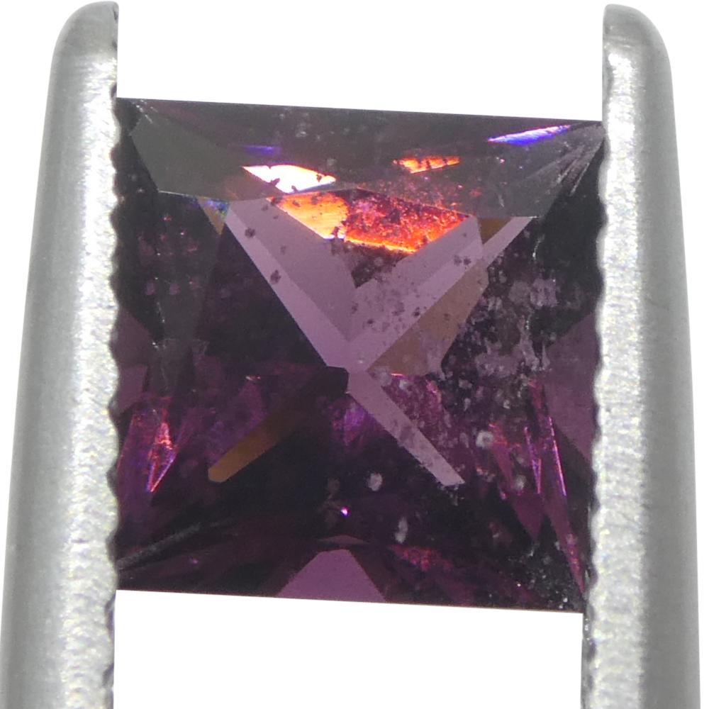Spinello rosa quadrato da Birmania non riscaldato 1,15ct in vendita 6